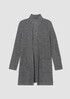 Silk Noil Stand Collar Cardigan