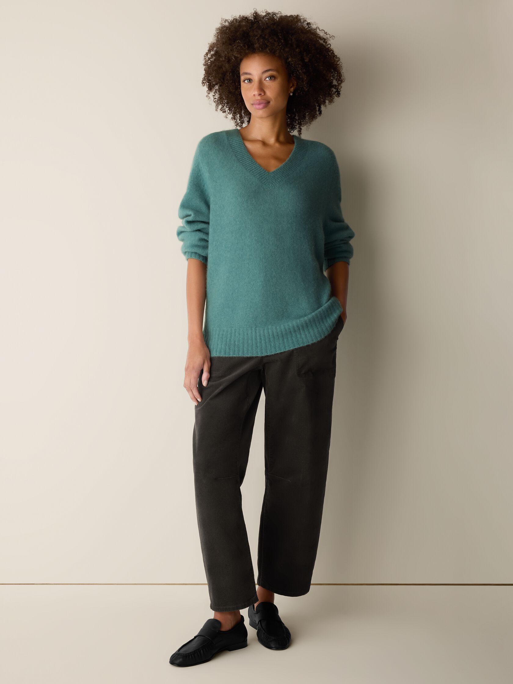 Cashmere Silk Bliss V-Neck Top