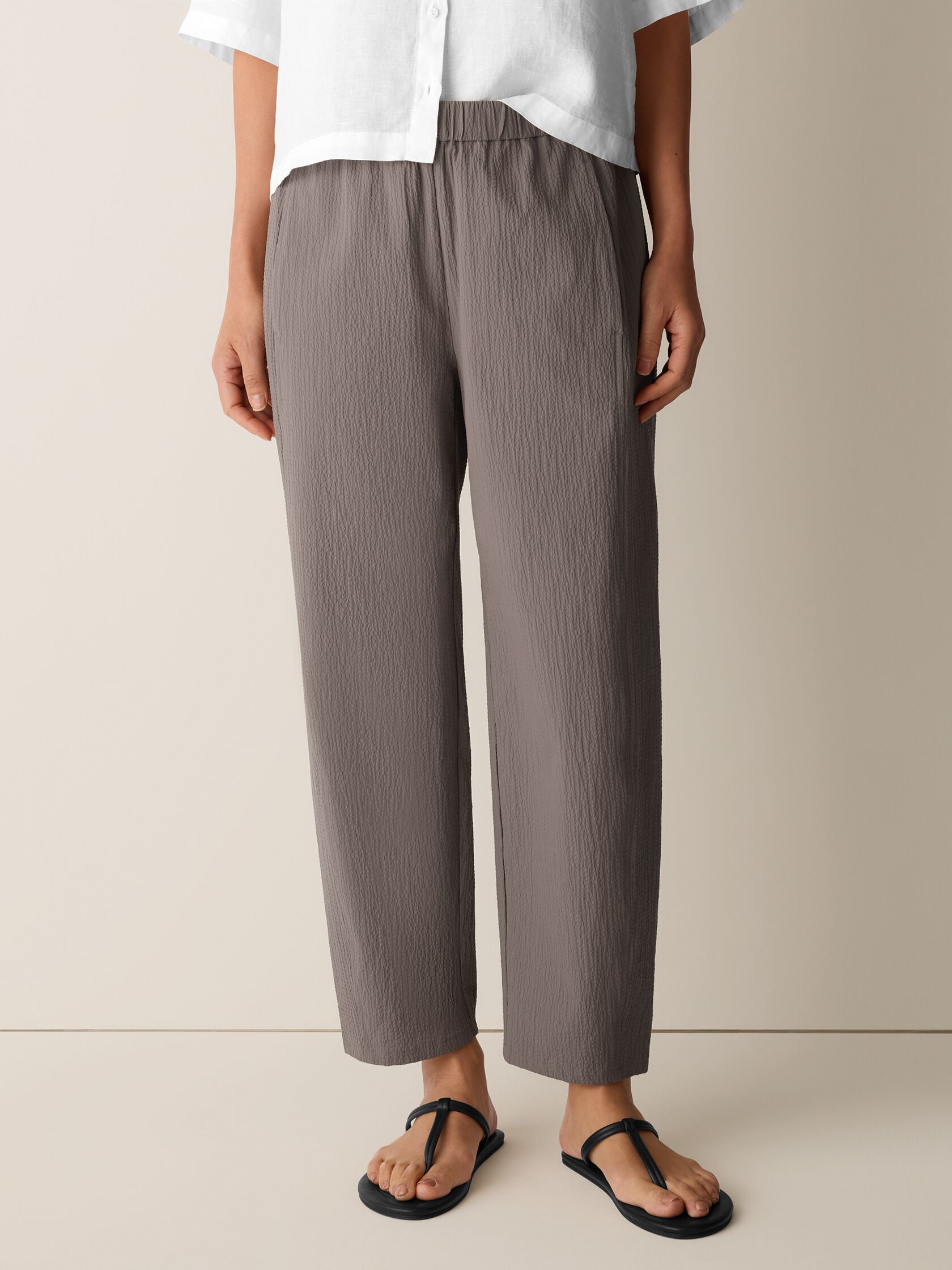 Organic Cotton Pucker Lantern Pant