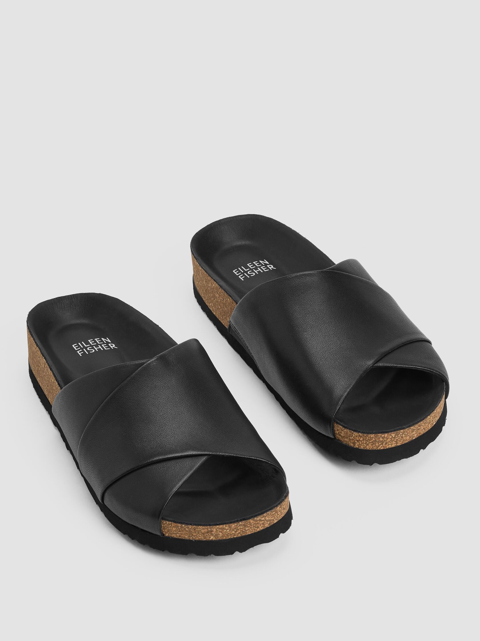 Code Nappa Leather Wedge Sandal