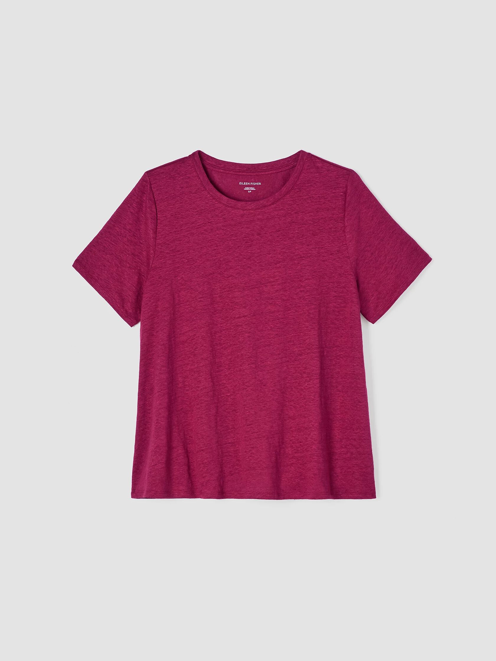 Organic Linen Jersey Crew Neck Tee