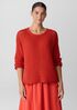 Peruvian Organic Cotton Cord Crew Neck Top