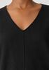 Organic Cotton Linen Slub V-Neck Top