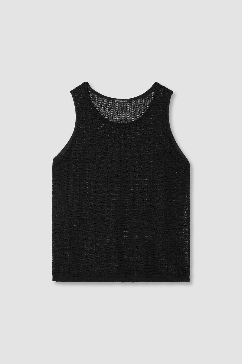 Organic Cotton Cord Sheen Round Neck Tank Organic Cotton Cord Sheen Round Neck Tank