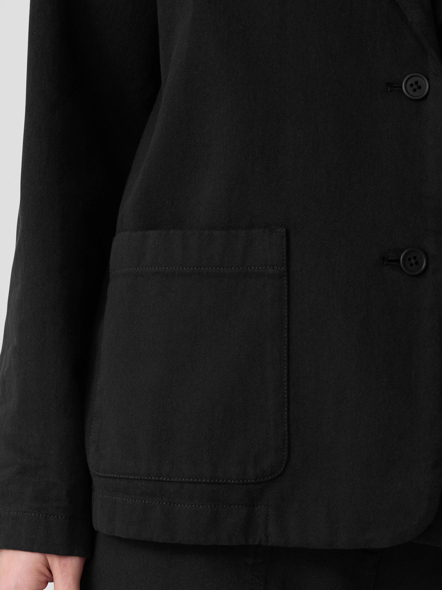 Garment-Dyed Utility Cotton Blazer