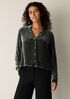 Velvet Band Collar Shirt