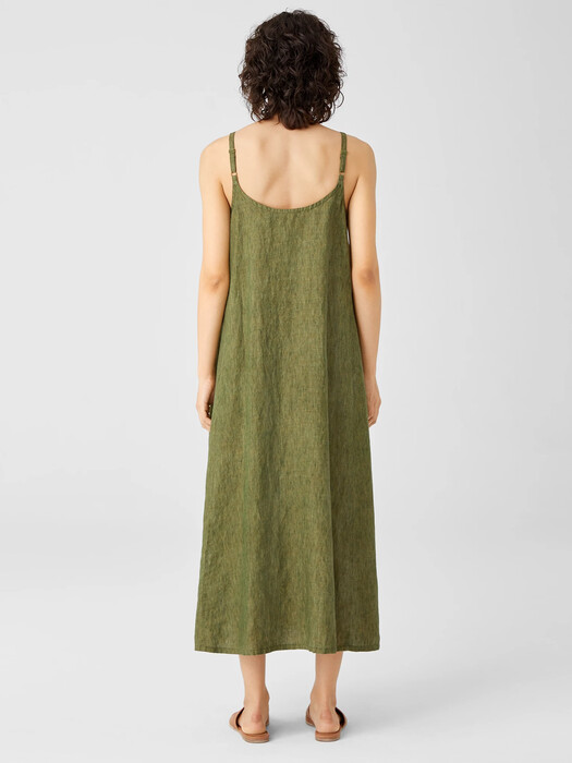 Washed Organic Linen Dlav Cami Dress | EILEEN FISHER Washed Organic Linen Dlav Cami Dress | EILEEN FISHER