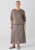 Peruvian Cotton Blend Jewel Neck Top