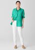 Organic Handkerchief Linen Classic Collar Shirt