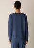 Organic Cotton Rib V-Neck Sleep Top