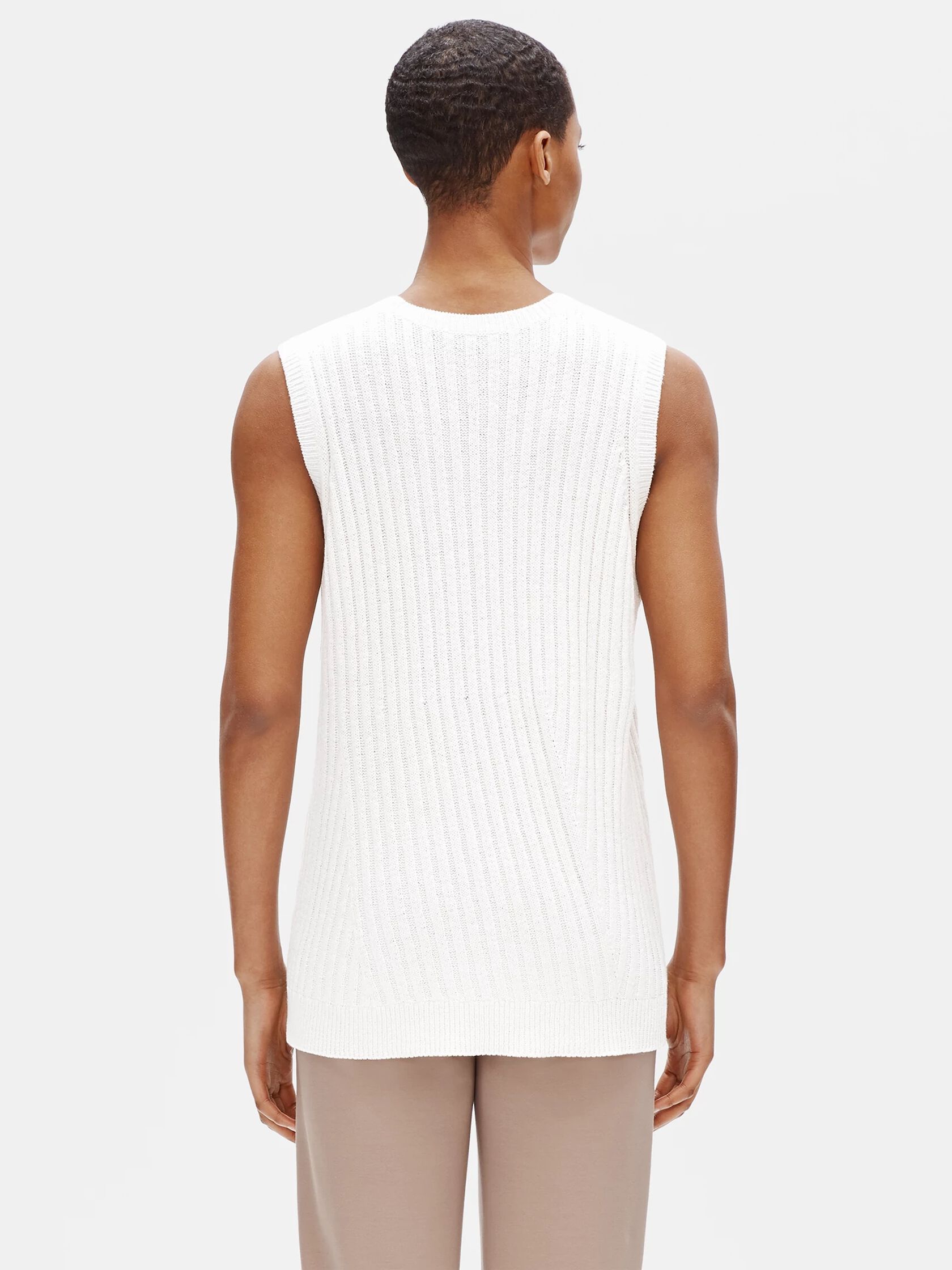 Organic Linen Cotton Sleeveless Top