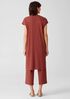 Textured Stretch Rib Crew Neck Dress