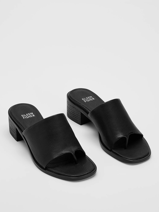 Airy Leather Slide