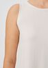 Silk Georgette Crepe Ballet Neck Tank