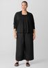 Organic Linen Cotton High Collar Cardigan