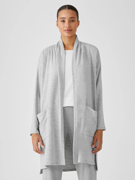 Cozy Brushed Terry Hug Long Jacket