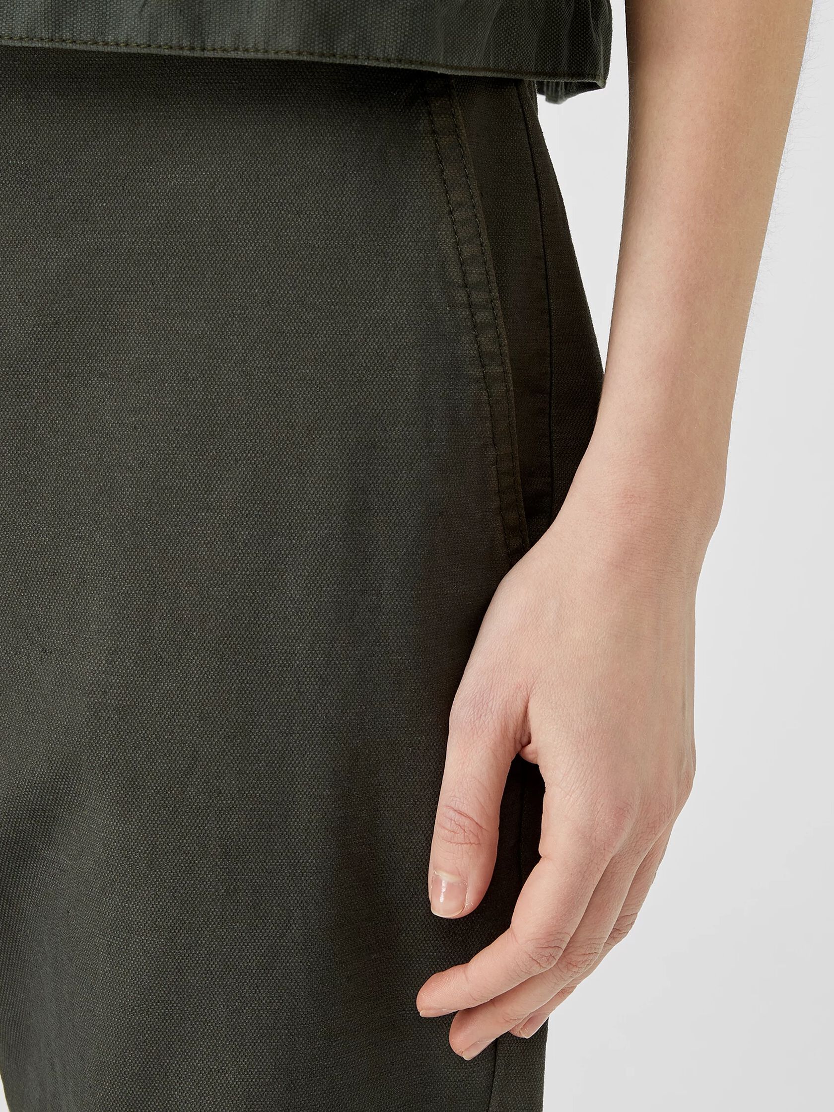 Organic Cotton Hemp Tapered Ankle Pant