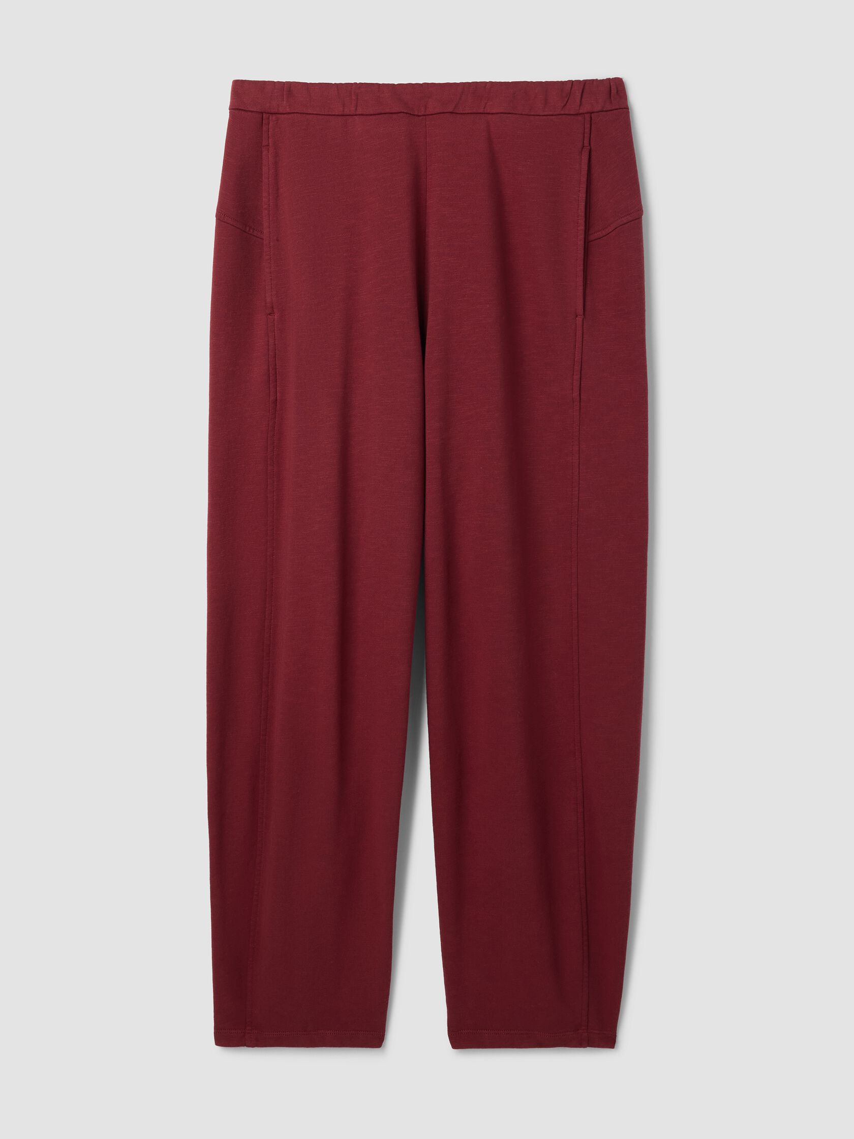 Garment-Dyed Organic Cotton Terry Lantern Pant