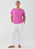 Organic Linen Jersey Crew Neck Tee