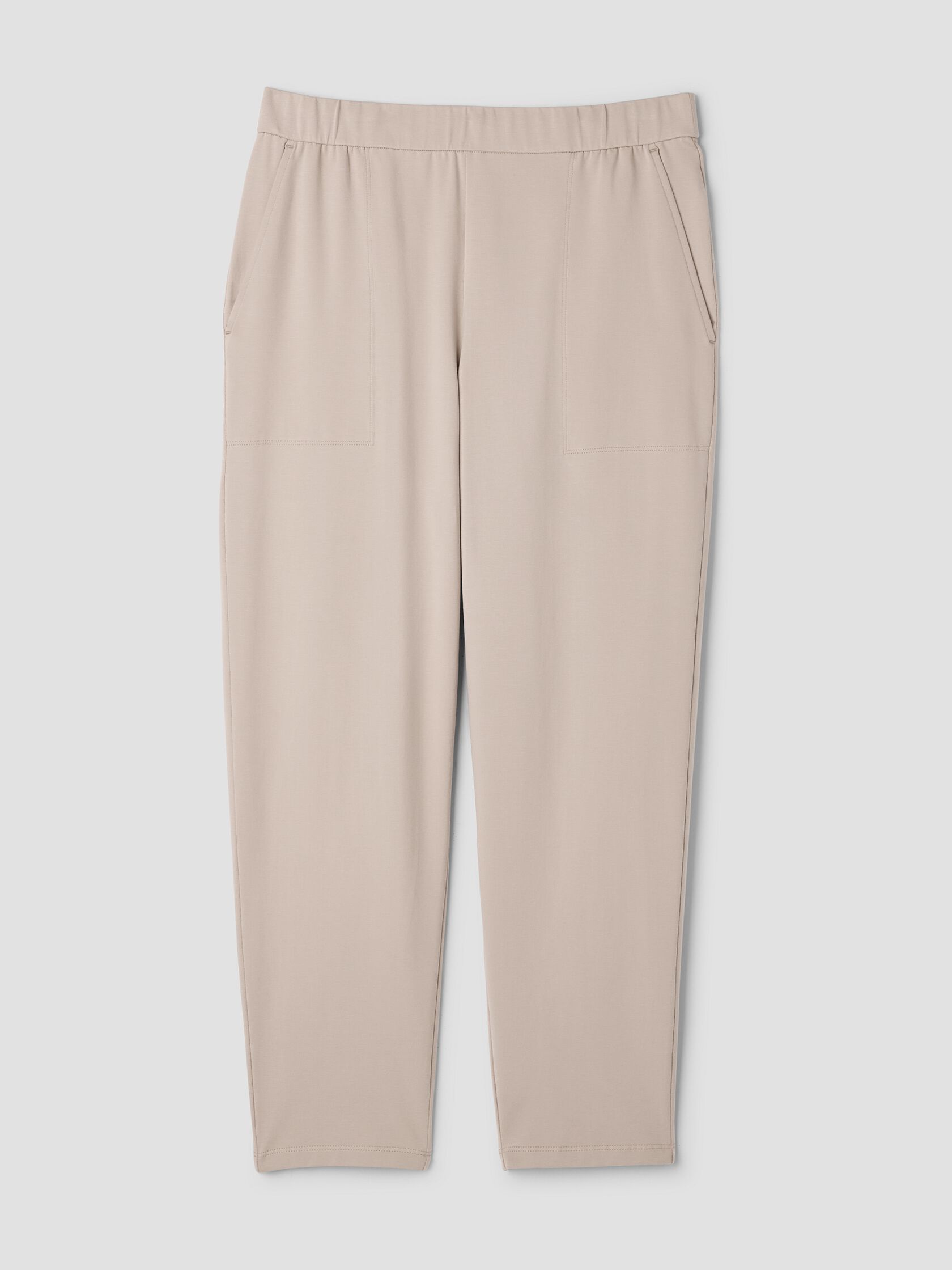 Pima Cotton Stretch Jersey Tapered Pant
