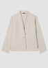 Organic Linen High Collar Jacket