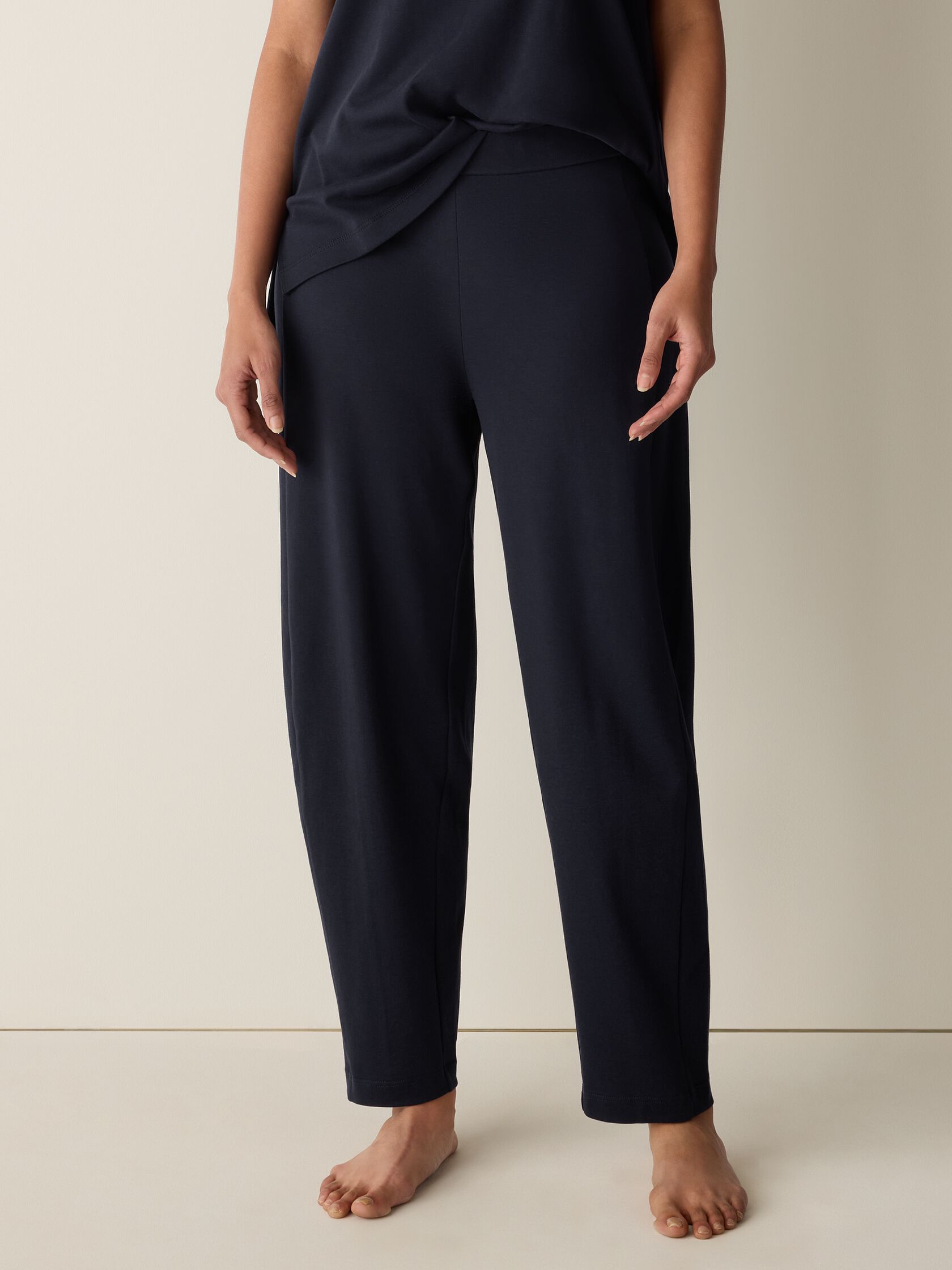 Organic Cotton Interlock Lantern Sleep Pant