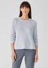 Organic Linen Cotton Slub Crew Neck Top