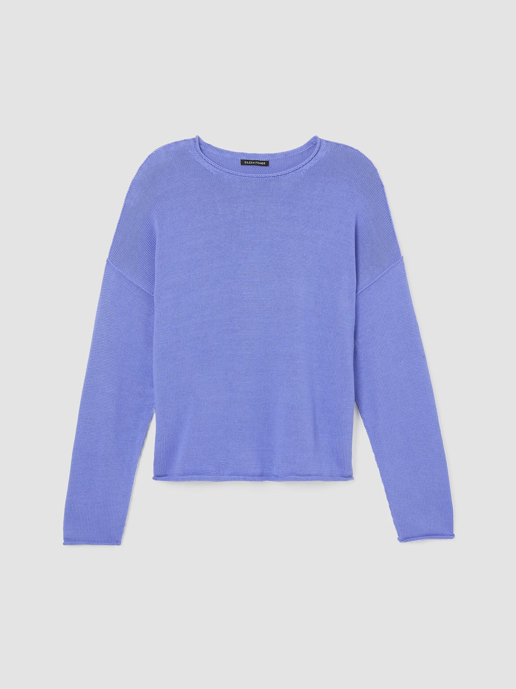 Peruvian Cotton Blend Crew Neck Top