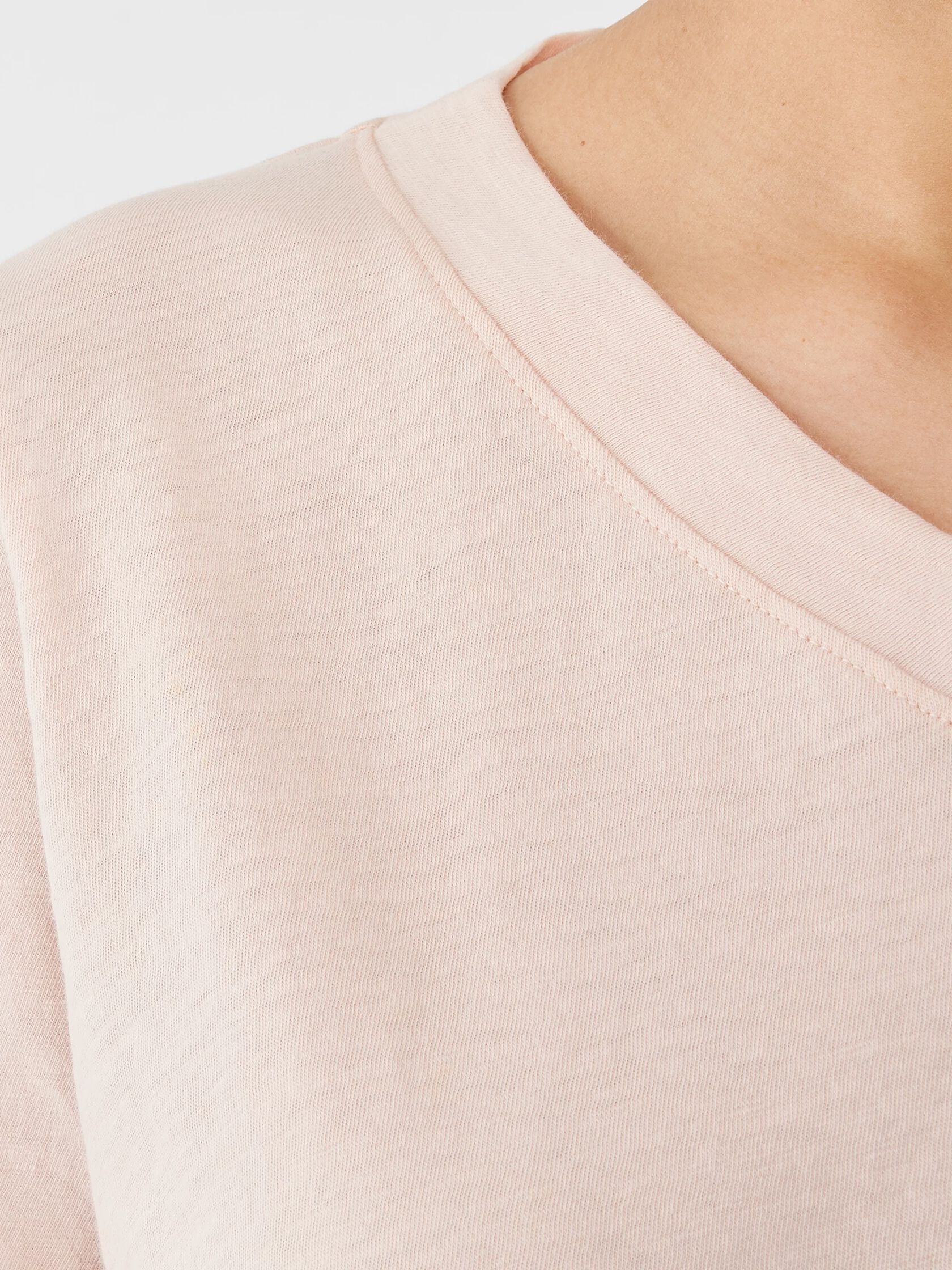 Organic Cotton Slub V-Neck Tee