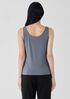 Stretch Silk Jersey Scoop Neck Tank