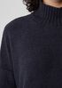 Peruvian Organic Cotton Boucle Turtleneck Box-Top