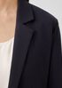 Washable Flex Ponte Notch Collar Long Blazer