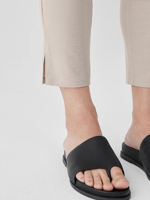Washable Stretch Crepe Pant with Slits