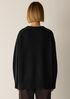 Cotton & Recycled Cashmere Crew Neck Long Top