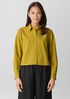Washed Organic Cotton Poplin Classic Collar Short Shirt