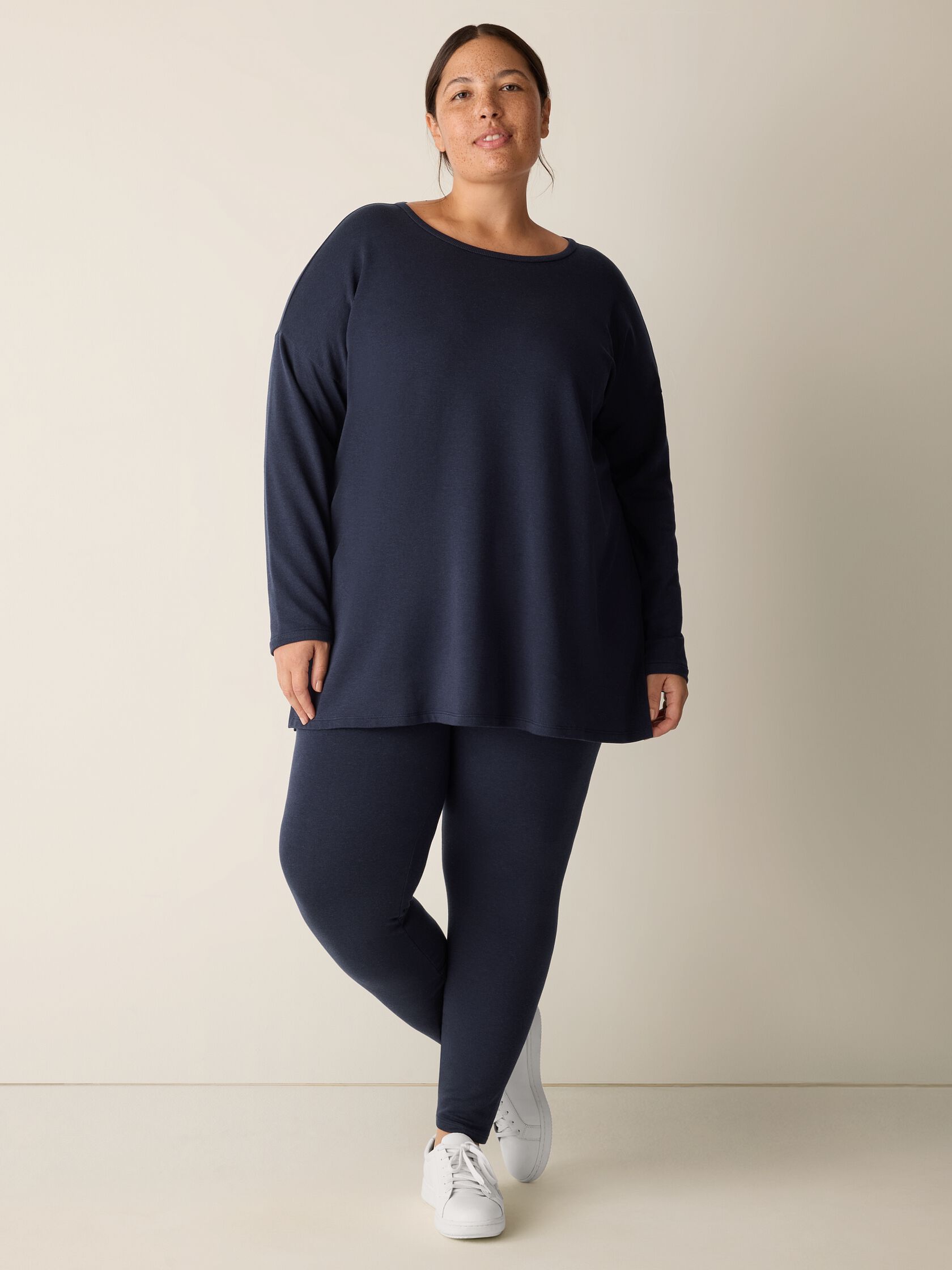 Cozy Brushed Terry Hug Long Box-Top
