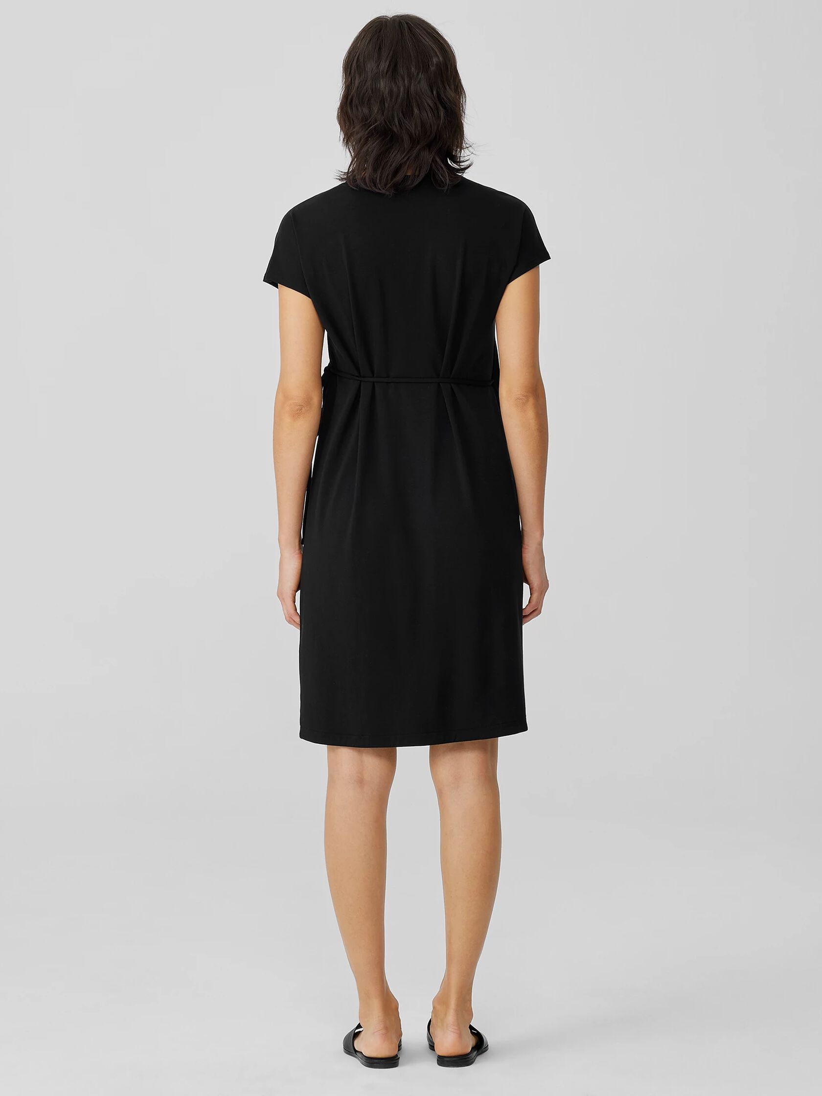 Stretch Jersey Knit Wrap Dress