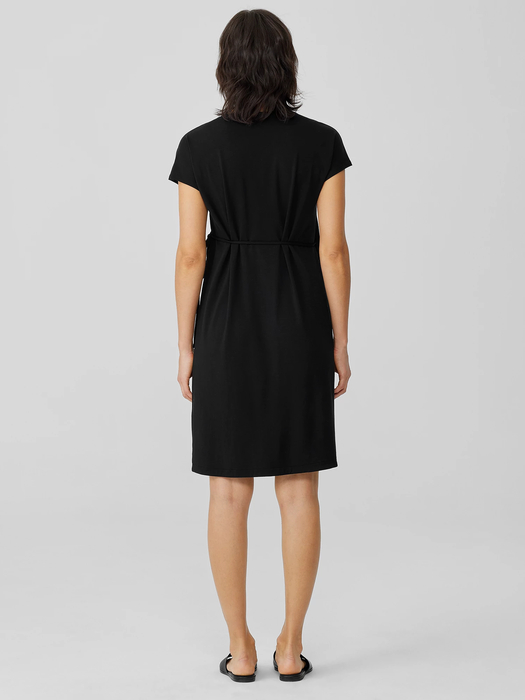 Stretch Jersey Knit Wrap Dress