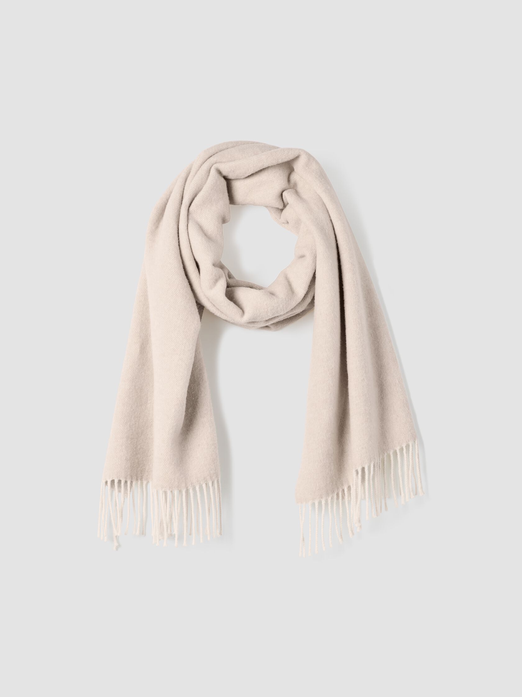 Brushed Recycled Cotton Cashmere Scarf