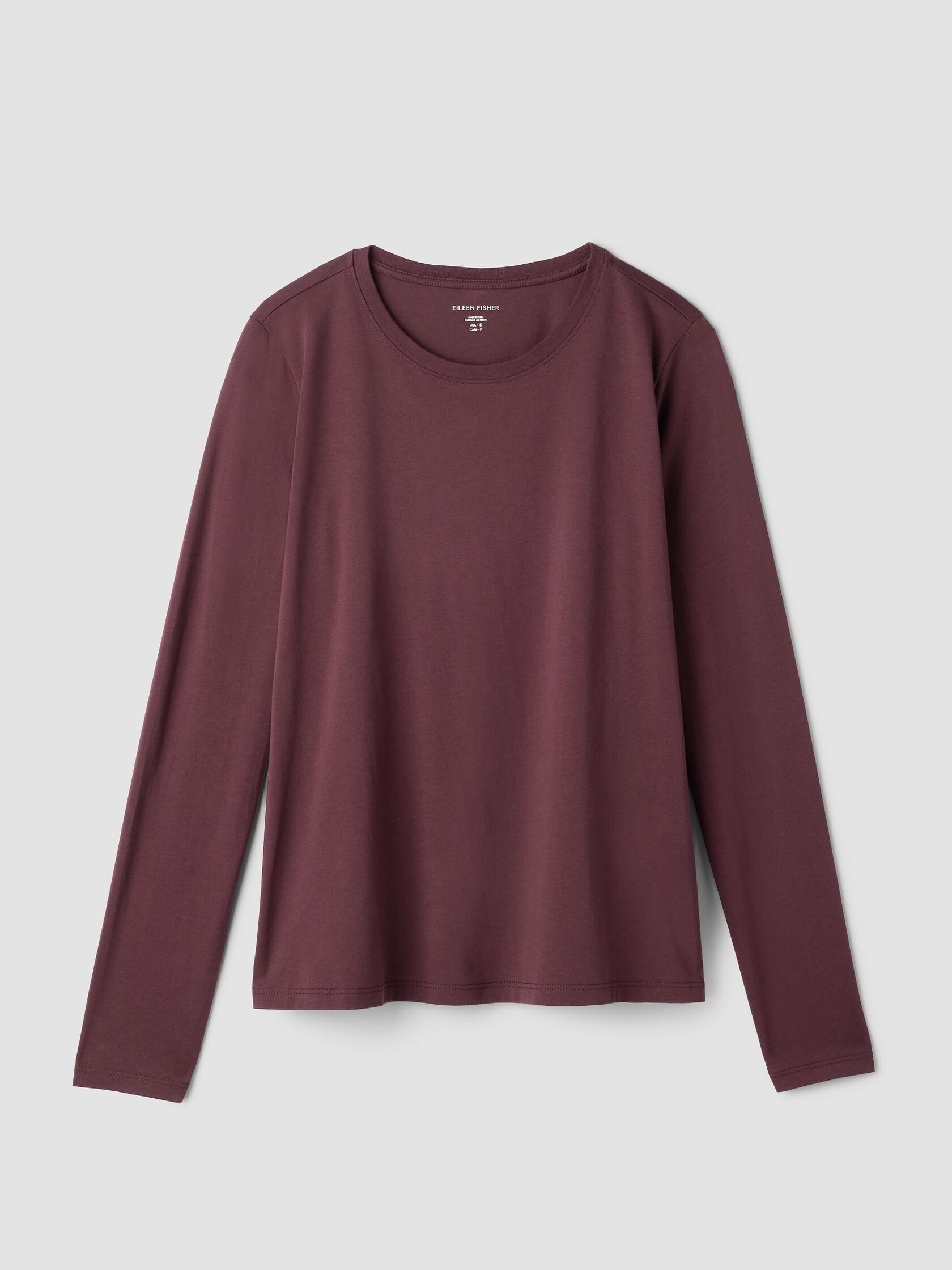 Organic Pima Cotton Jersey Long-Sleeve Tee