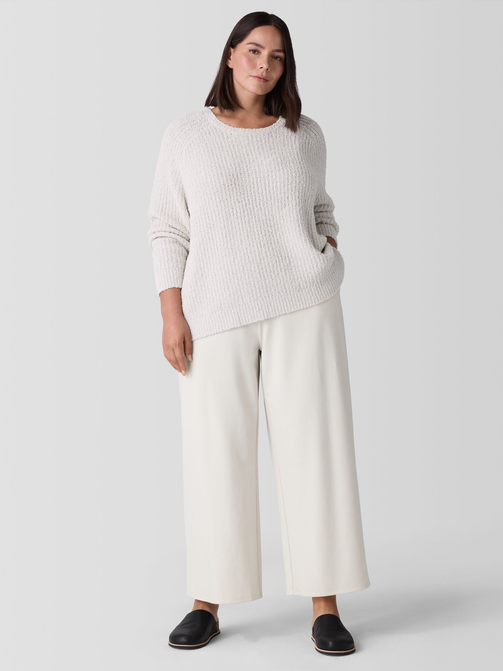 Washable Flex Ponte Wide-Leg Pant