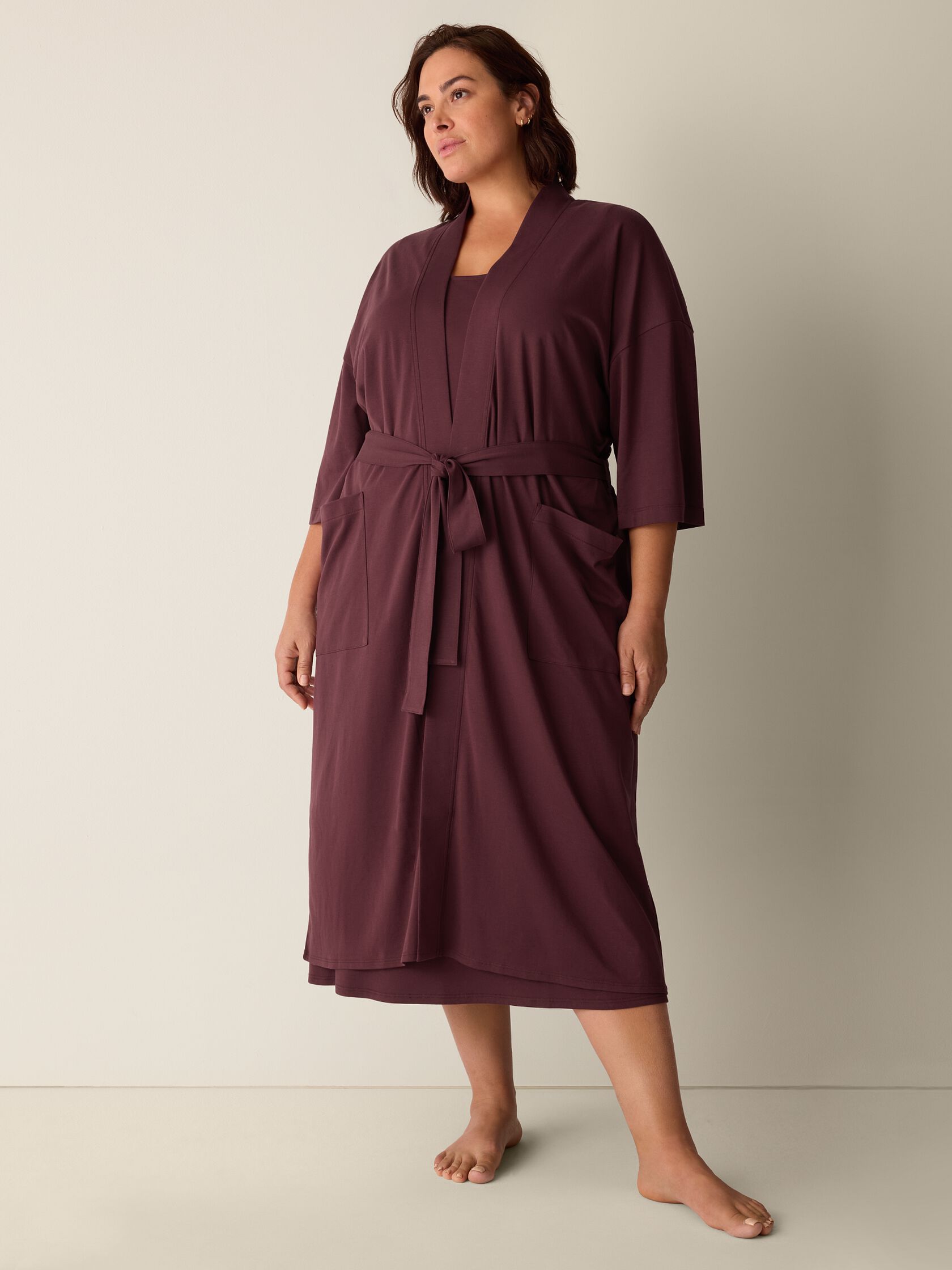 Organic Cotton Interlock Sleep Robe