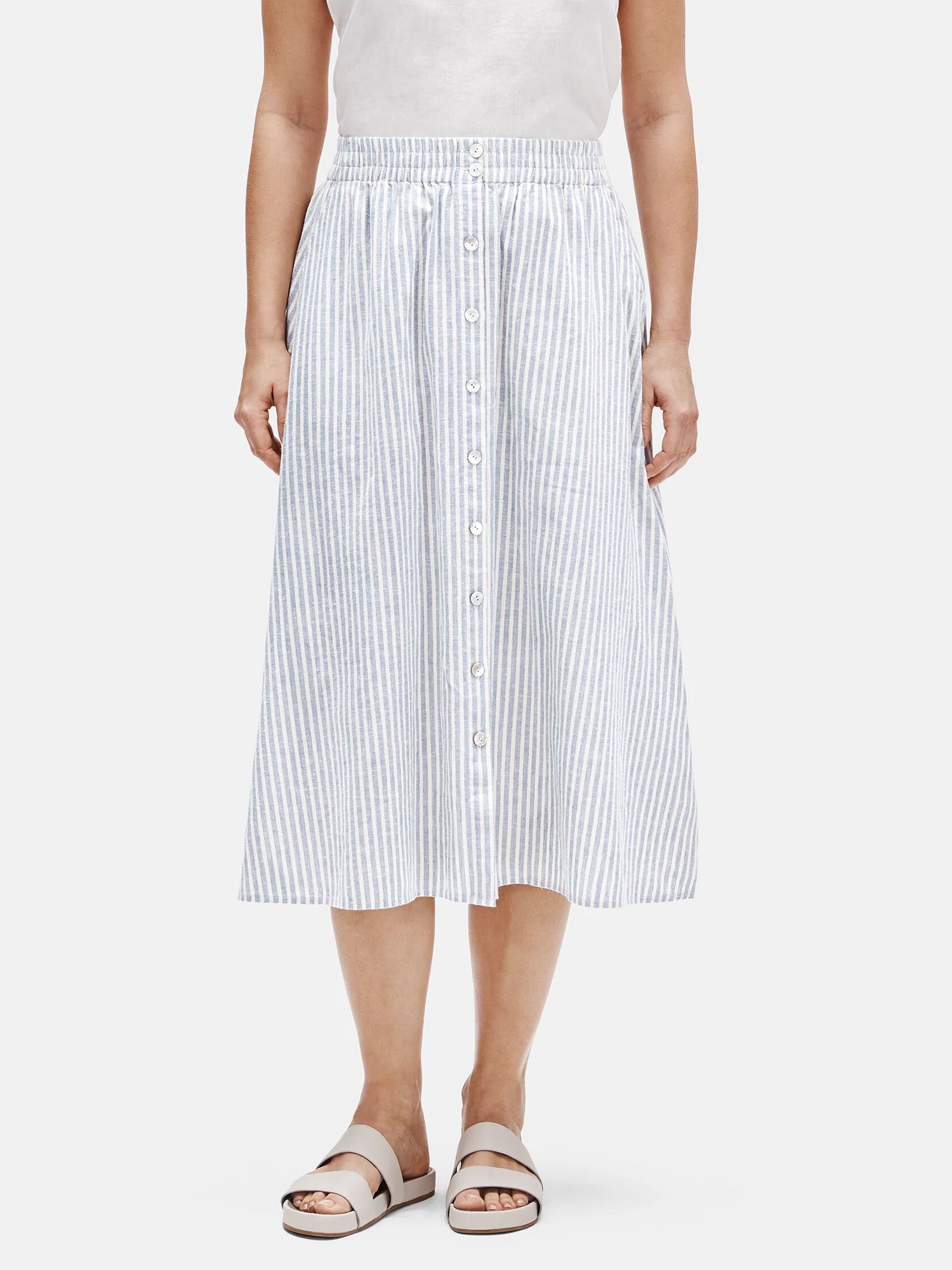 Hemp Organic Cotton Striped Skirt