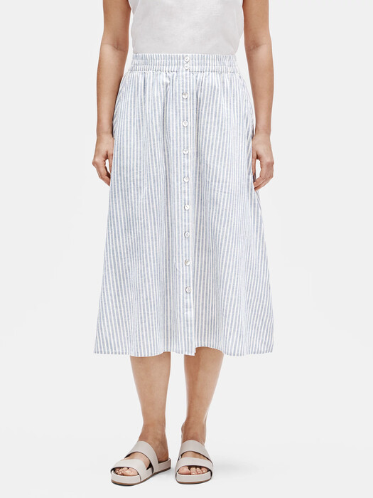 Hemp Organic Cotton Striped Skirt