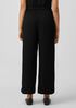 Textured Cupro Wide-Leg Pant