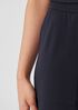 Pima Cotton Stretch Jersey Wide-Leg Pant