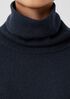 Cotton and Recycled Cashmere Turtleneck Long Top