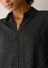 Windowpane Crinkle Weave Classic Collar Shirt