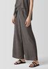 Woven Plissé Wide-Leg Pant