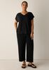 Organic Linen Jersey V-Neck Tee